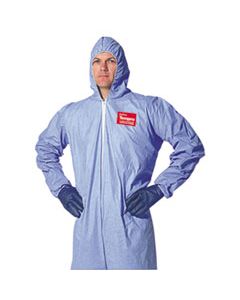 DUPTM127S3XL TEMPRO ELASTIC-CUFF HOODED COVERALLS, BLUE, 3X-LARGE, 25/CARTON