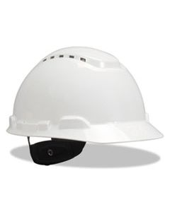 MMMH701V H-700 SERIES HARD HAT WITH FOUR POINT RATCHET SUSPENSION, VENTED, WHITE