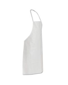 DUPTY273BWH TYVEK APRON, WHITE, ONE SIZE FITS ALL, 100/CARTON
