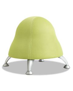 SAF4755GS RUNTZ BALL CHAIR, SOUR APPLE GREEN SEAT/SOUR APPLE GREEN BACK, SILVER BASE