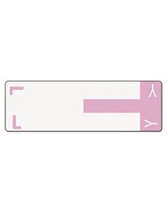 SMD67163 ALPHA-Z COLOR-CODED FIRST LETTER COMBO ALPHA LABELS, L/Y, 1.16 X 3.63, LAVENDER/WHITE, 5/SHEET, 20 SHEETS/PACK