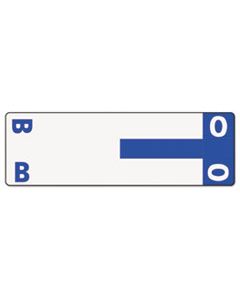 SMD67153 ALPHA-Z COLOR-CODED FIRST LETTER COMBO ALPHA LABELS, B/O, 1.16 X 3.63, DARK BLUE/WHITE, 5/SHEET, 20 SHEETS/PACK