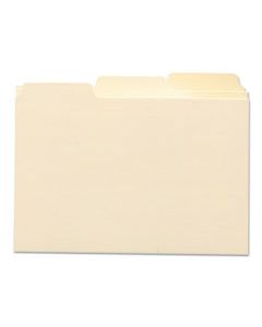 SMD55030 SELF-TAB CARD GUIDES, 1/3 TAB, MANILA, 5 X 3, 100/BOX