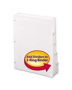 SMD89415 THREE-RING BINDER INDEX DIVIDER, 5-TAB, 11 X 8.5, WHITE, 1 SET