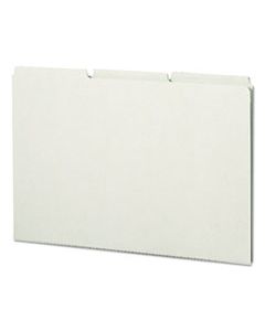 SMD52334 RECYCLED TAB FILE GUIDES, BLANK, 1/3 TAB, PRESSBOARD, LEGAL, 50/BOX