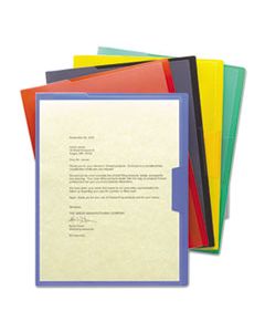 SMD85740 ORGANIZED UP POLY OPAQUE PROJECT JACKETS, LETTER SIZE, ASSORTED COLORS, 5/PACK