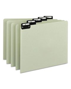 SMD50576 RECYCLED TOP TAB FILE GUIDES, ALPHA, 1/5 TAB, PRESSBOARD, LETTER, 25/SET