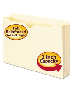 SMD76560 MANILA FILE JACKETS, 2-PLY STRAIGHT TAB, LEGAL SIZE, MANILA, 50/BOX