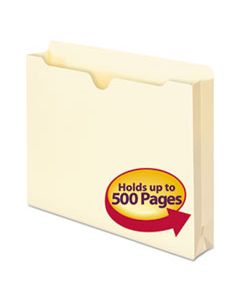 SMD75470 MANILA FILE JACKETS, 1-PLY STRAIGHT TAB, LETTER SIZE, MANILA, 50/BOX