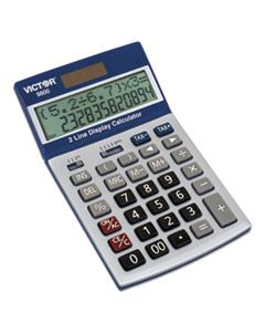 VCT9800 9800 2-LINE EASY CHECK DISPLAY CALCULATOR, 12-DIGIT, LCD
