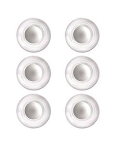QRT85391 GLASS MAGNETS, LARGE, 0.45" DIA, CLEAR, 6/PACK