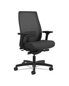 HONLWIM2ACU10 ENDORSE MESH MID-BACK WORK CHAIR, SUPPORTS UP TO 300 LBS., BLACK SEAT/BLACK BACK, BLACK BASE