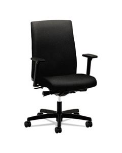 HONIW104CU10 IGNITION SERIES MID-BACK WORK CHAIR, SUPPORTS UP TO 300 LBS., BLACK SEAT/BLACK BACK, BLACK BASE