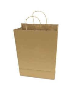 COS091565 PREMIUM SHOPPING BAG, 10" X 13", BROWN KRAFT, 50/BOX