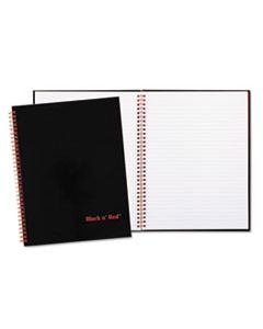 JDK67030 TWINWIRE HARDCOVER NOTEBOOK PLUS PACK, WIDE/LEGAL RULE, BLACK, 11 X 8.5, 70 SHEETS, 2/PACK