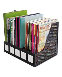 AVT34092 LITERATURE FILE, FIVE SLOTS, BLACK