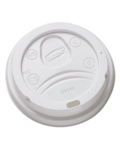 DXEDL9540CT SIP-THROUGH DOME HOT DRINK LIDS, FITS 10 OZ CUPS, WHITE, 100/PACK, 10 PACKS/CARTON