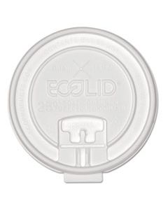 ECOEPHCLDTRCT 25% RECY CONTENT DUAL-TEMP LOCK TAB LID W/STRAW SLOT, 10-20OZ , 50/PK, 12 PK/CT