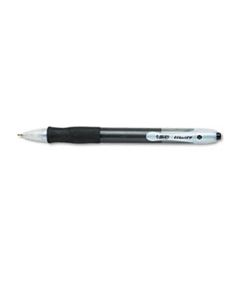 BICVLG11BK VELOCITY RETRACTABLE BALLPOINT PEN, 1MM, BLACK INK, TRANS BLACK BARREL, DOZEN