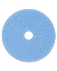 MMM59828 HI-PERFORMANCE BURNISH PAD 3050, 19" DIAMETER, SKY BLUE, 5/CARTON