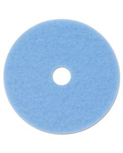 MMM59826 HI-PERFORMANCE BURNISH PAD 3050, 17" DIAMETER, SKY BLUE, 5/CARTON