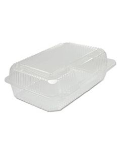 DCCC40UT1 STAYLOCK CLEAR HINGED CONTAINER, OBLONG, 9 2/5X6 4/5X3 1/10, 125/BAG, 2/CT