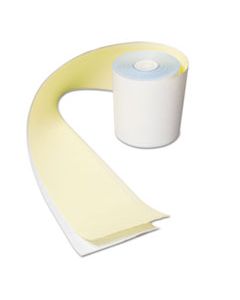 RPPCR2300 NO CARBON REGISTER ROLLS, 3" X 90 FT, WHITE/YELLOW, 30/CARTON