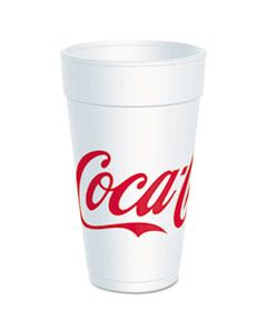DCC20J16C COCA-COLA FOAM CUPS, FOAM, RED/WHITE, 20 OZ, 25/BAG, 20 BAGS/CARTON