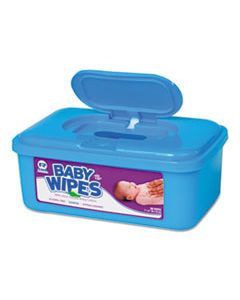 RPPRPBWS80 BABY WIPES TUB, SCENTED, WHITE, 80/TUB, 12 TUBS/CARTON