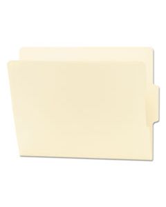 SMD24136 HEAVYWEIGHT MANILA END TAB FOLDERS, 9" FRONT, 1/3-CUT TABS, CENTER POSITION, LETTER SIZE, 100/BOX