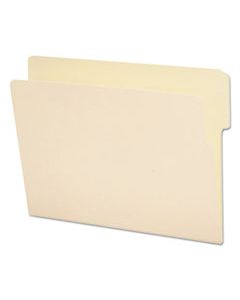 SMD24135 HEAVYWEIGHT MANILA END TAB FOLDERS, 9" FRONT, 1/3-CUT TABS, TOP POSITION, LETTER SIZE, 100/BOX