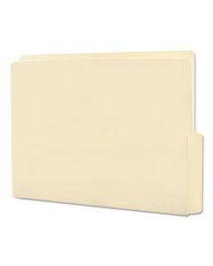 SMD24128 HEAVYWEIGHT MANILA END TAB FOLDERS, 9" FRONT, 1/2-CUT TABS, BOTTOM POSITION, LETTER SIZE, 100/BOX