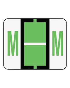 SMD67083 A-Z COLOR-CODED END TAB FILING LABELS, M, 1 X 1.25, WHITE, 500/ROLL