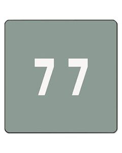 SMD67427 NUMERICAL END TAB FILE FOLDER LABELS, 7, 1.5 X 1.5, GRAY, 250/ROLL