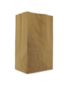 BAGSK1857 GROCERY PAPER BAGS, 57 LBS CAPACITY, 1/8 BBL, 10.13"W X 6.75"D X 14.38"H, KRAFT, 500 BAGS