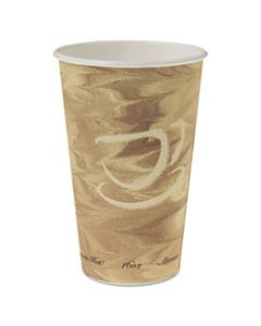 SCC316MS MISTIQUE HOT PAPER CUPS, 16 OZ, BROWN, 50/SLEEVE, 20 SLEEVES/CARTON