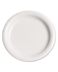 SCCMWP9B BARE ECO-FORWARD CLAY-COATED PAPER PLATE, 9", WH, RND, MDMWGT, 125/PK, 4 PK/CT