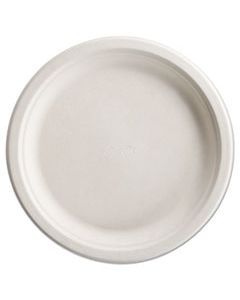 HUH25776 PAPERPRO NATURALS FIBER DINNERWARE, PLATE, 10 1/2" ROUND NATURAL 125/PK 4 PK/CT