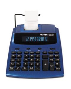 VCT12253A 1225-3A ANTIMICROBIAL TWO-COLOR PRINTING CALCULATOR, BLUE/RED PRINT, 3 LINES/SEC