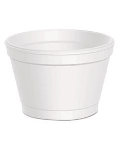 DCC35J6 FOAM CONTAINER, 3 1/2 OZ, WHITE, SQUAT, 50/PK, 20 PK/CT