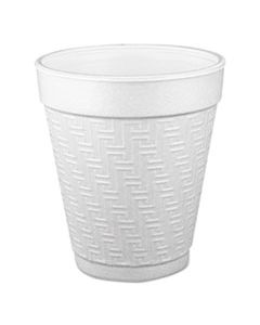 DCC10KY10 SMALL FOAM DRINK CUPS, 10 OZ, HOT/COLD, WHITE, 25/BAG, 40 BAGS/CARTON
