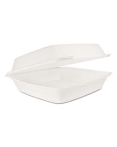 DCC110HT1 HINGED LID CARRYOUT CONTAINER, WHITE, 10 1/3 X 3 1/2 X 9 1/2, 100/BG, 2 BG/CT