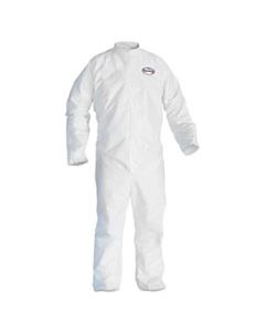 KCC45633 A80 COVERALLS, SARANEX 23-P FILM/CLOTH, LARGE, WHITE, 12/CT