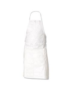 KCC43744 A10 LIGHT DUTY APRONS, 28 IN. X 36 IN., ONE SIZE FITS MOST, WHITE, 100/CARTON