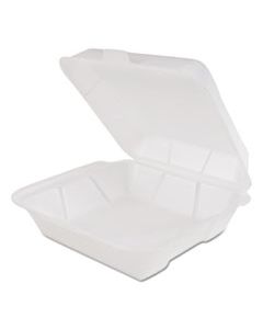 GNPSN330 SNAP-IT FOAM HINGED CARRYOUT CONTAINER, MEDIUM, 8 X 8 1/4 X 3, WHITE, 200/CARTON