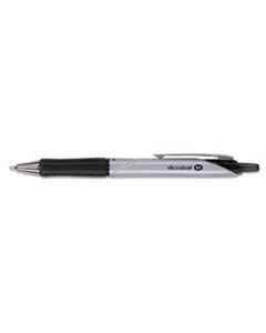 PIL31910 ACROBALL PRO RETRACTABLE BALLPOINT PEN, 1MM, BLACK INK, SILVER BARREL, DOZEN