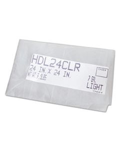 HIGH DENSITY CORELESS CAN LINERS, 60 GAL, 17 MICRONS, 38" X 60", CLEAR, 200/CARTON