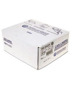 IBSSL3036XPK LOW-DENSITY COMMERCIAL CAN LINERS, 30 GAL, 0.9 MIL, 30" X 36", BLACK, 200/CARTON