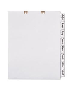 AVE13161 WRITE & ERASE TAB DIVIDERS FOR CLASSIFICATION FOLDERS, 8-TAB, SIDE TAB, LETTER