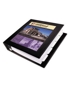 AVE68058 FRAMED VIEW HEAVY-DUTY BINDERS, 3 RINGS, 1.5" CAPACITY, 11 X 8.5, BLACK